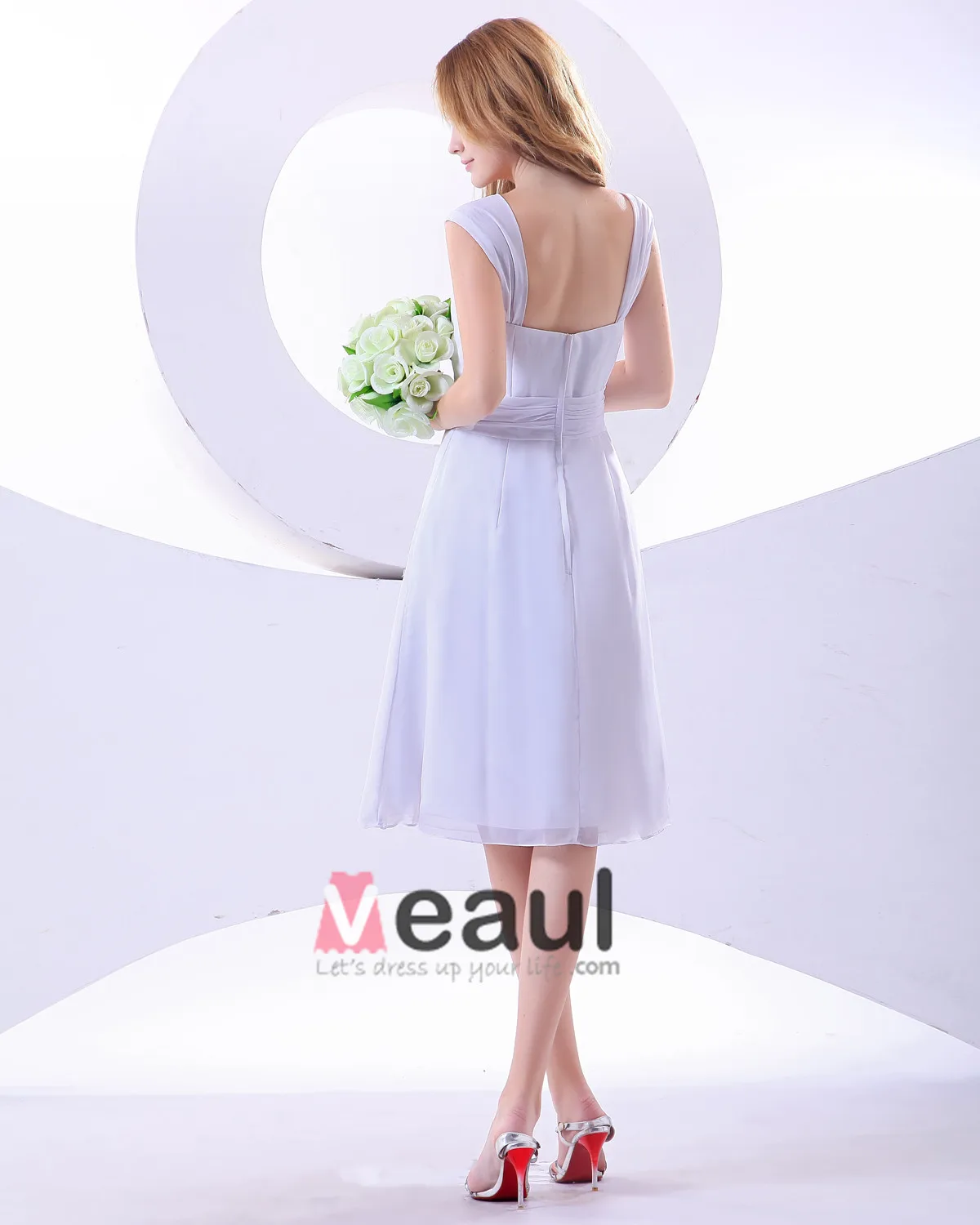 Kjaereste Knelang Chiffon Brudepikekjoler