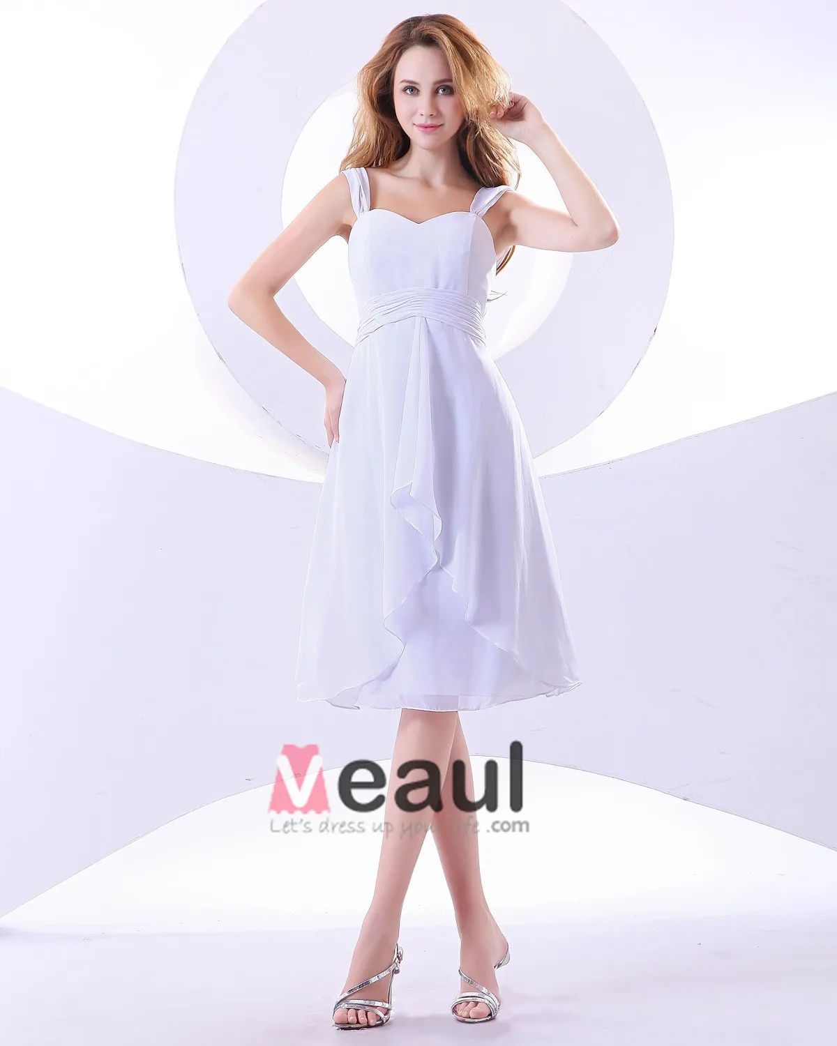 Kjaereste Knelang Chiffon Brudepikekjoler