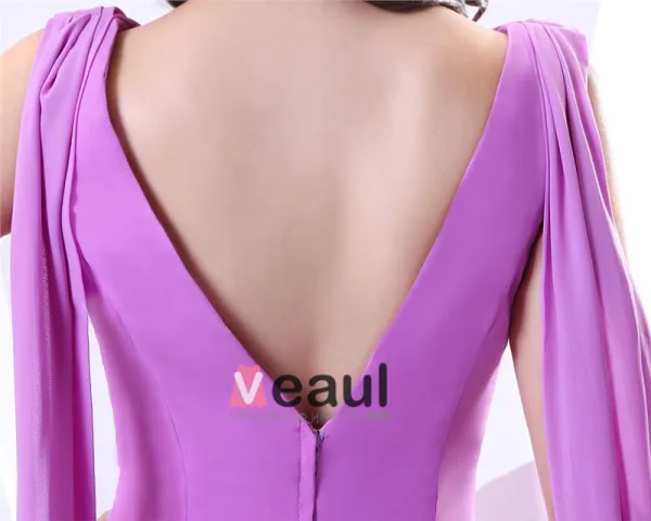 Chiffon Beading Firkantet Hals Gulv Lengde Ball Kjoler