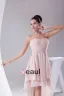 Chiffon Strapless Waistband Ruffle Ankle Length Bridesmaid Dress