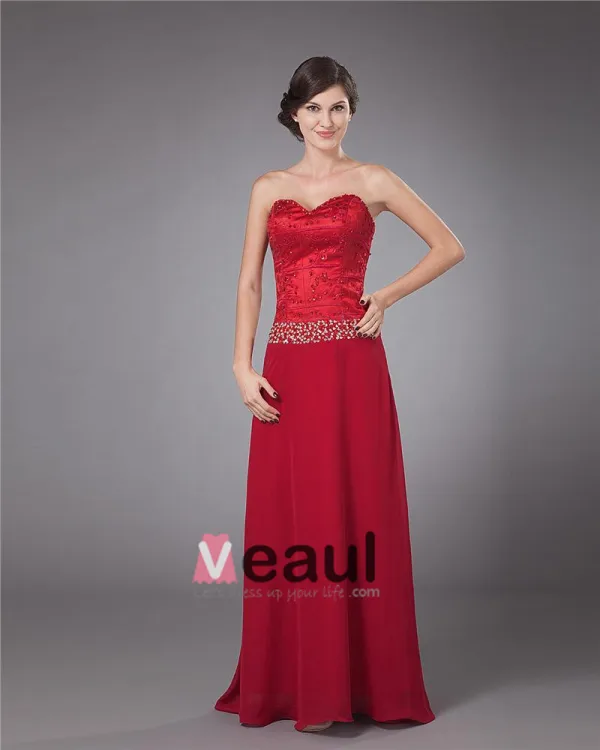 Gorgeous V-Neck Floor Length Charmeuse Lace Mother of the Bride Dress