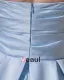 Ruffle Beading Strapless Zipper Elastic Satin Women Cocktail Dress