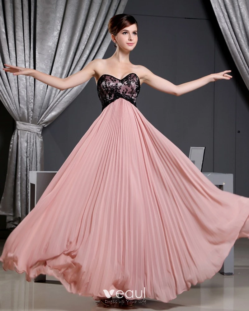 Fashion Chiffon Charmeuse Silk Pleated Sweetheart Court Train