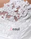 Elegant Satin Plisse Applique Halter Longueur Robe De Mariée Fourreau