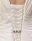 Satin V-Neck Beading Chapel Train Empire Plus Size Wedding Dresses
