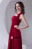 Fashion Halter Floor Length Ruffle Chiffon Bridesmaid Dress