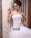 Tulle Perlage Arrangements Floraux Cathedrale Train Robes De Mariage De Robe