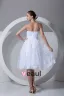 Dentelle Satin Fleur Bretelles A Volants Longueur Mini Robe De Mariée Plissee De The