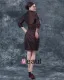 Strapless Knee Length Chiffon Beading Mothers of Bride Special Guests Dress