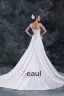 Satin A Volants Paillettes Sweetheart Les Trains Tribunal Robe De Mariée Fourreau