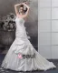 Taffeta Applique Sweetheart Cathedral Train Mermaid Wedding Dresses