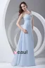 Spaghetti Straps Pleated Floor Length Chiffon Woman Bridesmaid Dress