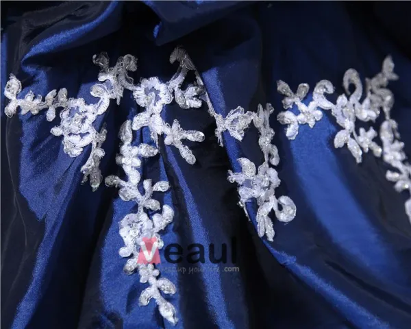 Appliques Taffetas Plisse Perles Etage Longueur Des Robes Bustier Robe De Bal