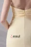 Slank Ruffle Utforming Spaghetti Gulv Lengde Chiffon Brudepikekjoler