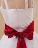Cute Shoulder Straps Ribbon Flower Girls Dress