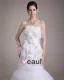 Longueur De Plancher De Satin De Fleur De Fil De Femmes De Robe De Mariée Sirène Bustier