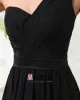Mooie Imperium Een Schouder Vloer Lengte Chiffon Van Vrouwen Bruidsmeisjes Jurken