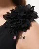 Mooie Imperium Een Schouder Vloer Lengte Chiffon Van Vrouwen Bruidsmeisjes Jurken