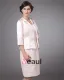 Absorbing Square Knee Length Satin Applique Mother of the Bride Dress