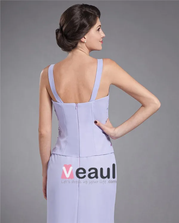 Chiffon Ruffle Coat Floor Length Mothers of Bride Guests Dresses