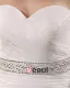 Elegant A-Line Sweetheart Sleeveless Floor-Length Yarn Plus Size Wedding Dresses