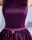 Taffeta Bateau Sleeveless Knee Length Bridesmaid Dress