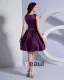 Taffeta Bateau Sleeveless Knee Length Bridesmaid Dress