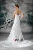Satin Sequins One Shoulder Ruffle Court Train Sheath Wedding Dress