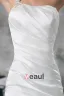 Satin Sequins One Shoulder Ruffle Court Train Sheath Wedding Dress