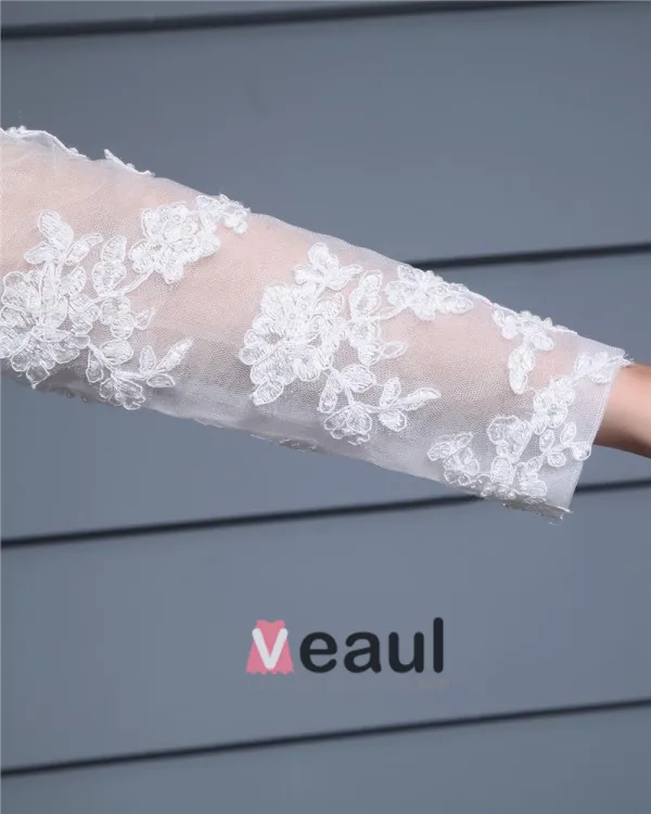 Applique D'amoureux De Longueur De Plancher Dentelle Femme Robe De Mariée Sirène