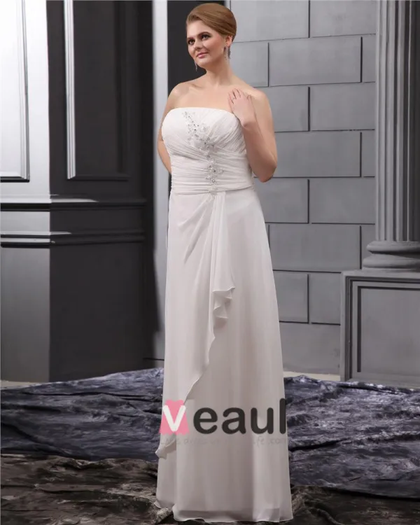 Applique Kralen Sweep Grote Maten Bruidsjurken Trouwjurken