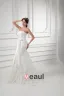 Applique De Tulle Perlage Noeud Bretelles Les Trains Tribunal Robe De Mariée Sirène