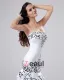 Satin Beading Ruffles Sweetheart Cathedral Train Sheath Wedding Dresses
