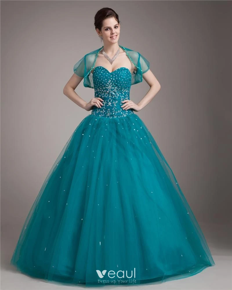 Ball Gown Floor Length Sweetheart Yarn Satin Paillette Embroidery