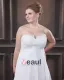 Satin Chiffon Applique Sweetheart Court Plus Size Bridal Gown Wedding Dresses