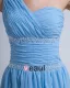 Empire High Low One Shoulder Chiffon Beading Cocktail Dresses