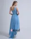 Empire High Low One Shoulder Chiffon Beading Cocktail Dresses