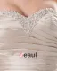 Sweetheart Pleated Floor Length Bowknot Satin Sheath Wedding Dress