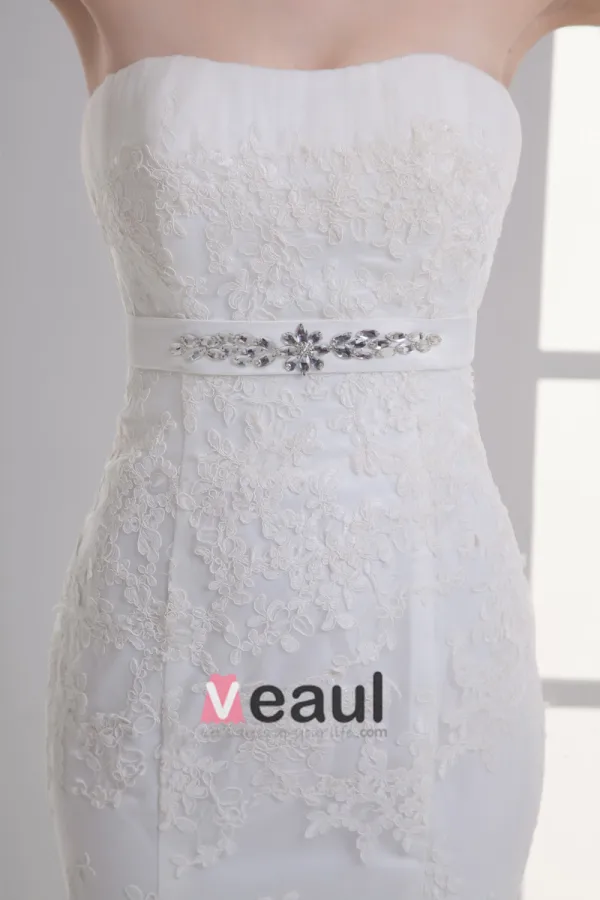 Train Tribunal Robe Bustier De Mariée Sirène