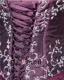 Ball Gown Taffeta Organza Applique Ruffle Beading Strapless Floor Length Quinceanera Prom Dresses