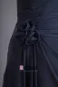 Mousseline De Soie Fleur Une Epaule Etage Robe De Demoiselle D'honneur De Longueur Plisse De Mode