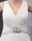 Chiffon Ruffle Beading V Neck Court Plus Size Bridal Gown Wedding Dresses
