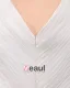 Chiffon Ruffle Beading V Neck Court Plus Size Bridal Gown Wedding Dresses