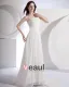 Mousseline De Soie Satin Perlage Un Balayage Gaine Nuptiale Robe De Mariée De Robe De L'epaule