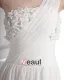 Mousseline De Soie Satin Perlage Un Balayage Gaine Nuptiale Robe De Mariée De Robe De L'epaule