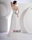 Mousseline De Soie Satin Perlage Un Balayage Gaine Nuptiale Robe De Mariée De Robe De L'epaule