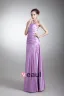 Taffetas Volants Etage Paillettes Robe De Demoiselle D'honneur De Longueur Sans Bretelles