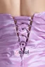 Taffetas Volants Etage Paillettes Robe De Demoiselle D'honneur De Longueur Sans Bretelles