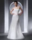 Halter Applique Beading Floor Length Organza Tulle Woman Mermaid Wedding Dress
