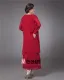Chiffon Round Neck Ruffle Layered Tea Length Mothers of Bride Guests Dresses